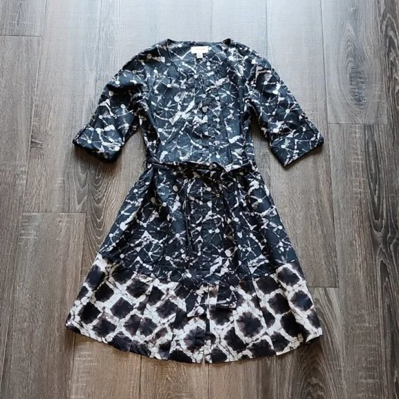 🍁 Thakoon shibori print Button front Shirtdress 🍁 - Picture 1 of 5